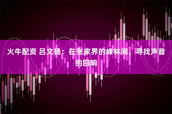 火牛配资 吕文扬：在张家界的峰林间，寻找声音的回响